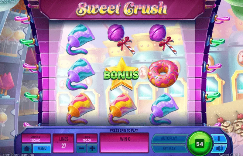 Sweet Crush - the Bonus symbol on the game field